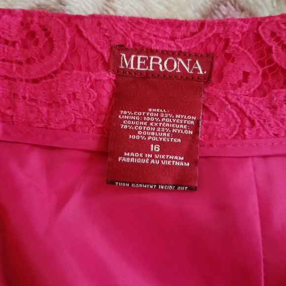 Merona Pink Lace Pencil Skirt - Picture 8 of 8